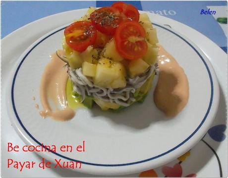 Ensalada de piña y aguacate