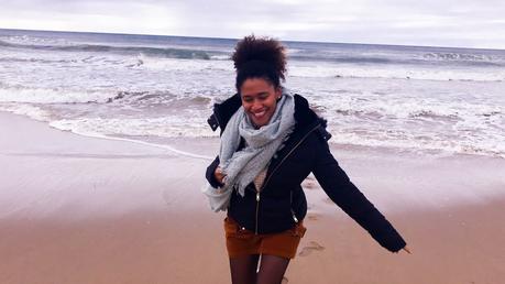 Un día en la playa con nubes Un día en la playa con nubes