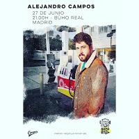 Concierto de Alejandro Campos en Sala Búho Real