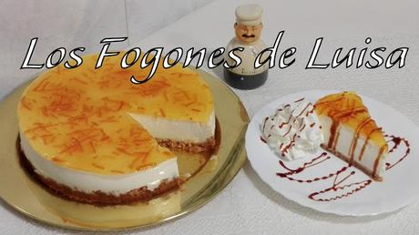 TARTA QUESO Y NARANJA EN DOS VERSIONES