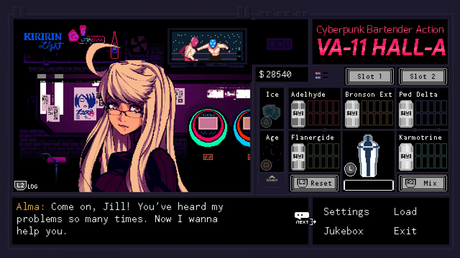 Análisis VA-11 Hall-A – Nuestro bar cyberpunk de siempre
