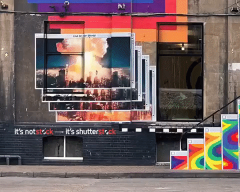 Este mural con realidad aumentada está inspirado en los momentos de estrés de los diseñadores gráficos