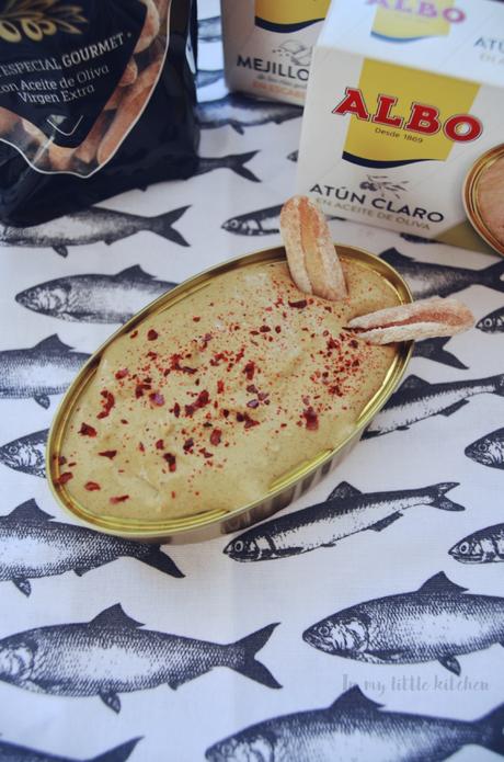 Crema de untar de atún y mejillones con Degustabox Crema de untar de atún y mejillones con Degustabox