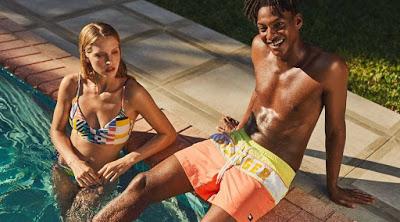 Tommy hilfiger, colección baño, moda verano 2019, bañadores, bermudas, bikinis, trajes de baño, 