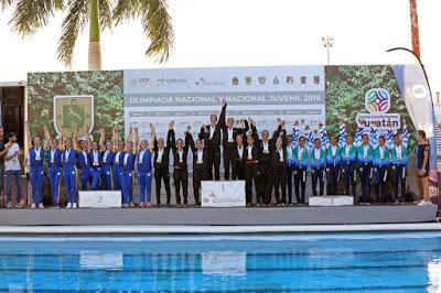 CIERRA CON BROCHE DE ORO NATACIÓN ARTÍSTICA MEXIQUENSE EN OLIMPIADA NACIONAL Y NACIONAL JUVENIL 2019
