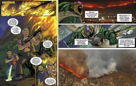 Cómic aborda el Incendio “provocado” de la Sierra de San Miguelito