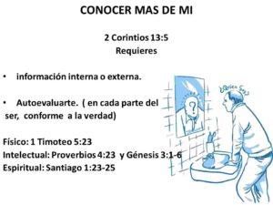 PREDICA CONOCIENDO MÁS DE MÍ Y DE LOS QUE ME RODEAN