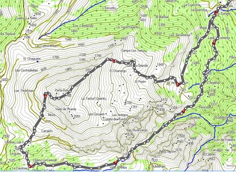 Peña Rueda y Agüeria desde Lindes