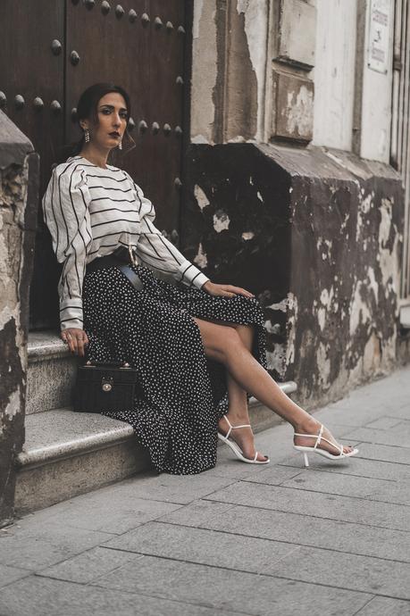 Cómo mezclar estampados: Rayas y lunares Cómo mezclar estampados: Rayas y lunares