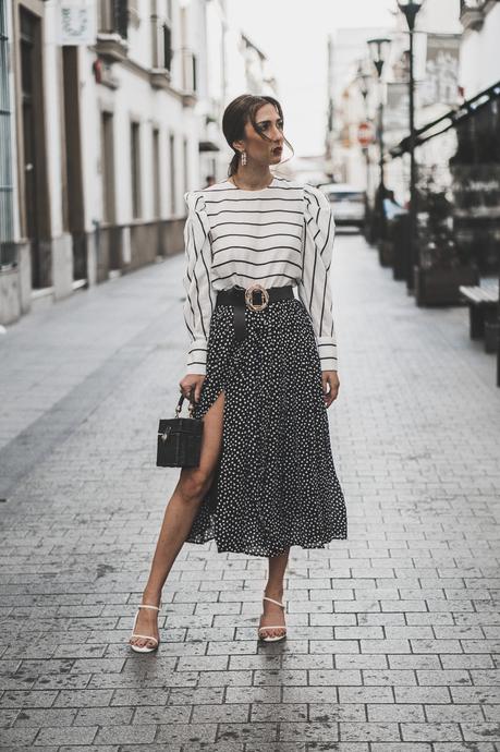 Cómo mezclar estampados: Rayas y lunares Cómo mezclar estampados: Rayas y lunares