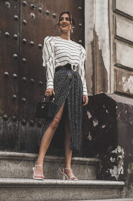 Cómo mezclar estampados: Rayas y lunares Cómo mezclar estampados: Rayas y lunares