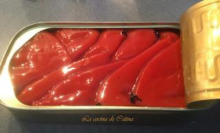 Pimientos del piquillo rellenos de bacalao y gambas