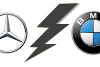 BMW trolea a Mercedes. Publicidad de la buena