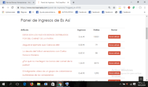 PARA INCRÉDULO: ¿PROBLEMAS DE PAGO EN NOCREASNADA? EL RPM DE UN PLATA NO ES EL INDICADO EN LA PÁGINA