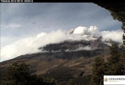 CENAPRED informa: El Semáforo de Alerta Volcánica del Popocatépetl se encuentra en AMARILLO FASE 2.