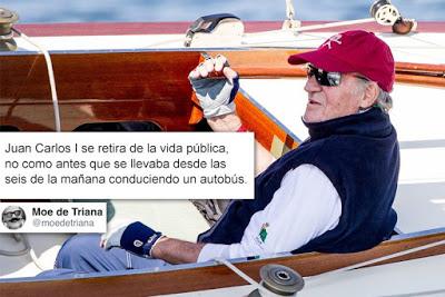 Los claroscuros del rey Juan Carlos I, retirado hoy de la vida pública oficial.