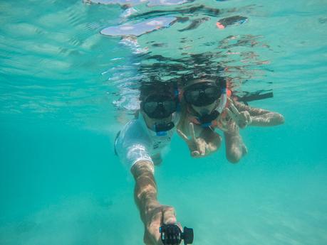 Snorkelling-Punta-Bunga-Beach-Boracay-Philippines ▷ Comentario sobre cosas emocionantes que hacer en la isla de Boracay con niños por Boracay Island Filipinas con niños | Alojamiento, Playas y Alimentación. UTUTravel.com