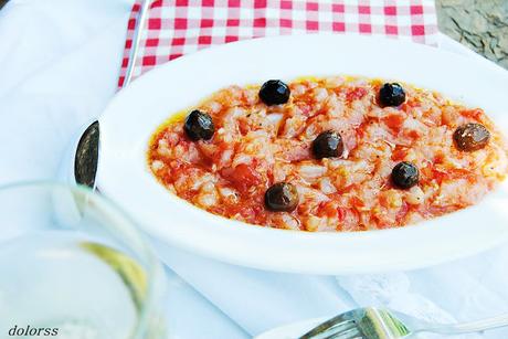 Esqueixada de bacalao