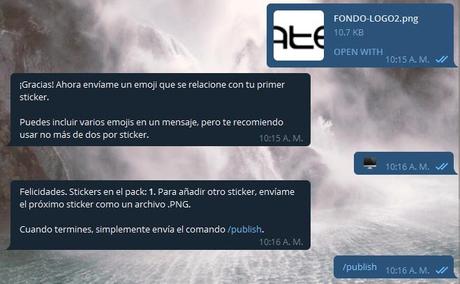 Crear stickers en Telegram, paso a paso [Tutorial]