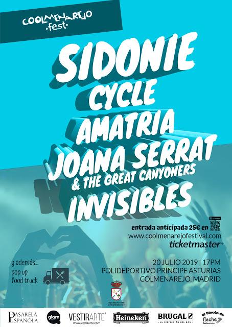 El primer Coolmenarejo Fest tendrá a Sidonie, Cycle, Amatria, Joana Serrat e Invisibles El primer Coolmenarejo Fest tendrá a Sidonie, Cycle, Amatria, Joana Serrat e Invisibles