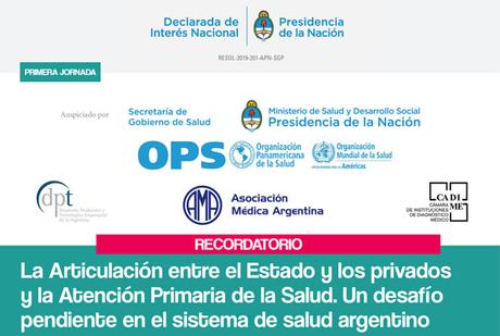 Recordatorio Jornada Atención Primaria de la Salud Recordatorio Jornada Atención Primaria de la Salud