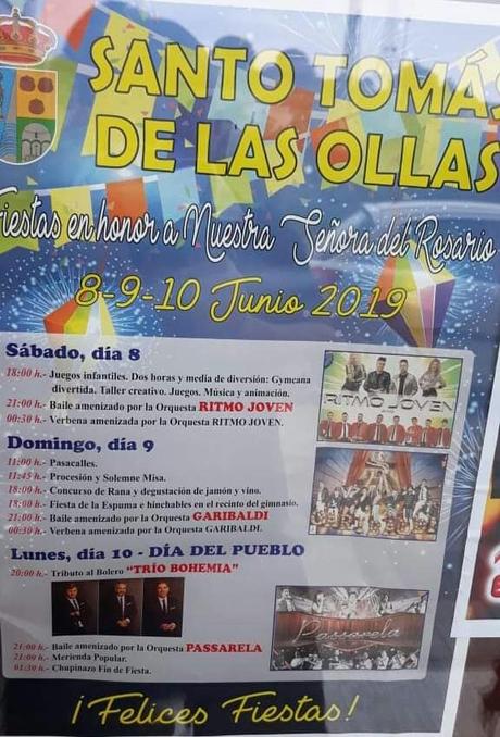 Fiestas en Santo Tomás de las Ollas en honor a Nª Sra del Rosario