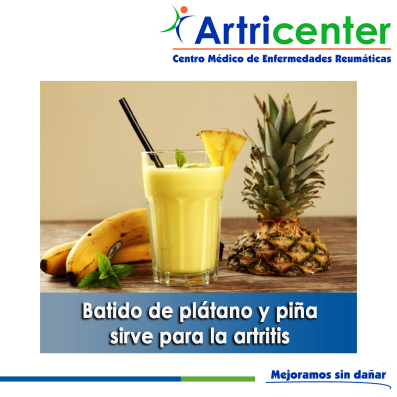 Artricenter: Batido de plátano y piña sirve para la artritis