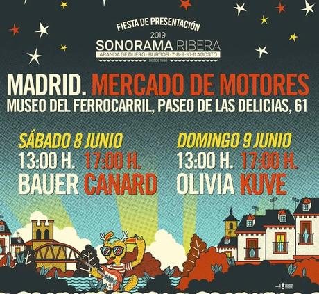 Fiesta de presentación del Sonorama Ribera 2019 en el Mercado de Motores del Museo del Ferrocarril