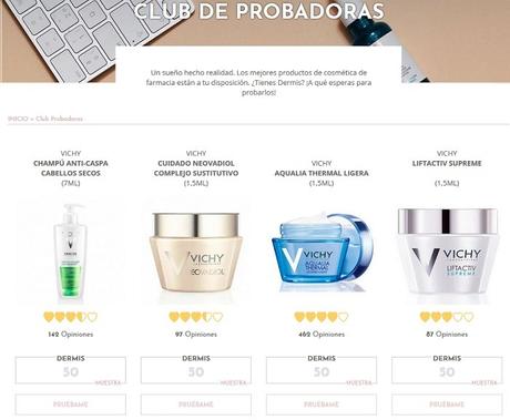 club de probadoras vichy para mujeres embarazadas