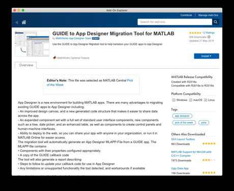 Migración de GUIDE a App Designer