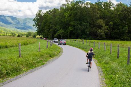 Cades-Cove-bike-ride-Smoky-Mountains-National-Park-2 ▷ Comenta sobre un paseo en bicicleta de Cades Cove en el Parque Nacional Great Smoky Mountains: ¡vimos osos! por los mejores parques nacionales para visitar con niños | Familias de tiempo completo