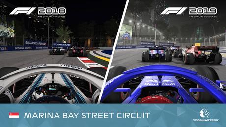 F1 2019 compara los circuitos nocturnos de Baréin y Singapur con entregas anteriores F1 2019 compara los circuitos nocturnos de Baréin y Singapur con entregas anteriores