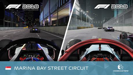 F1 2019 compara los circuitos nocturnos de Baréin y Singapur con entregas anteriores F1 2019 compara los circuitos nocturnos de Baréin y Singapur con entregas anteriores