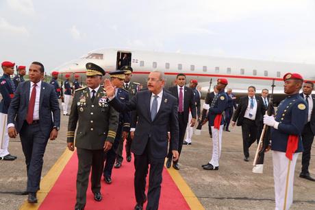 Danilo Medina regresó de Guatemala.