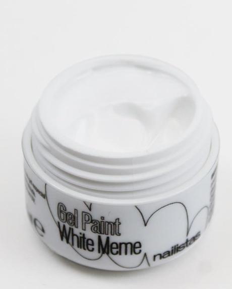 Gel paint nail art gel painting blanco opaco