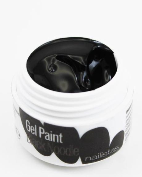 Gel paint nail art gel painting negro opaco