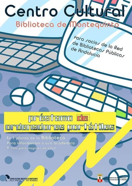 Servicio de préstamo de ordenadores portátiles en la Biblioteca de Montequinto