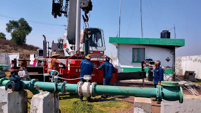 PONEN EN OPERACIÓN POZO DE AGUA POTABLE EN HUEYPOXTLA