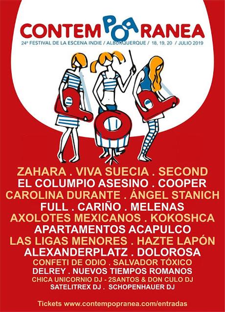 Contempopránea 2019: Zahara, Viva Suecia, Second, El Columpio Asesino, Cooper, Carolina Durante, Ángel Stanich...