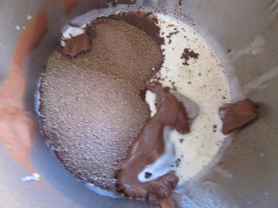 Hacer el ganache de nutella Tarta de galletas y nutella Thermomix