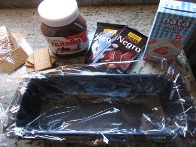 Ingredientes Tarta de galletas y nutella Thermomix