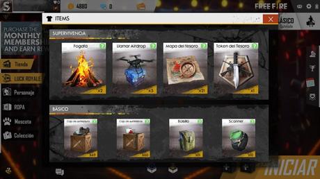 Free Fire - Consejos avanzados: ítems de supervivencia y básicos