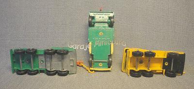 Tres grúas diferentes