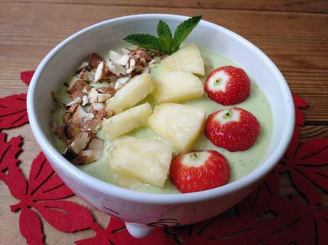 BATIDO VERDE EN BOL #CocinArte