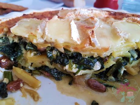 GRATEN DE ESPINACAS, PATATAS Y QUESO CAMEMBERT GRATEN DE ESPINACAS, PATATAS Y QUESO CAMEMBERT