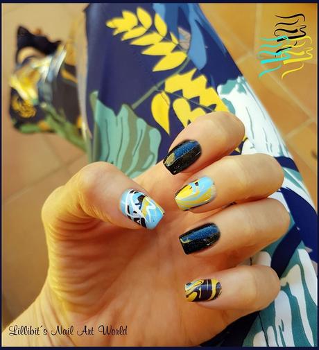 Uñas graffiti con water decals de Beauty BigBang