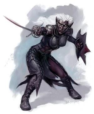 Material de D20 para los Drow