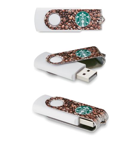 usb publicitario Max Print para Starbucks