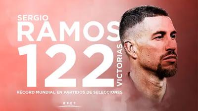 Sergio Ramos homenajeado por la RFEF