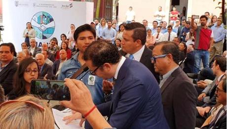 En evento de Nava se manifiestan contra la urbanización en la Sierra de San Miguelito